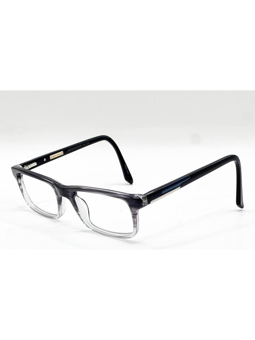 Perry Ellis Pe326-3 Black Gray Clear Authentic Eyeglasses 54-19-140
